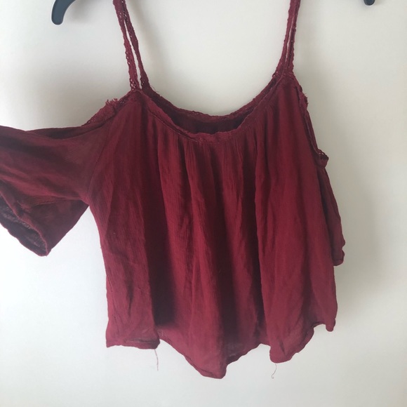 red off the shoulder - Picture 2 of 8